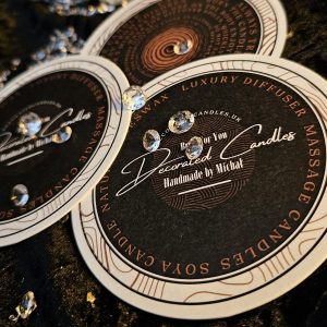 Coaster Decorated Candles